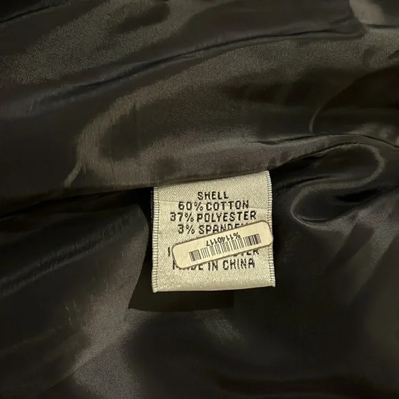 Talbots Stretch Dark Chambray Blazer - Picture 4 of 11